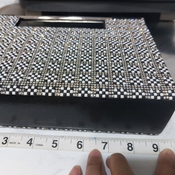 NINA Glittering Beaded Pattern Clutch Party Bag Handbag - Picture 10 of 15